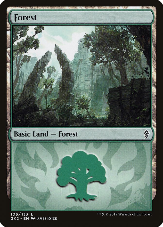 Forest (106) [Ravnica Allegiance Guild Kit] | A1Comics