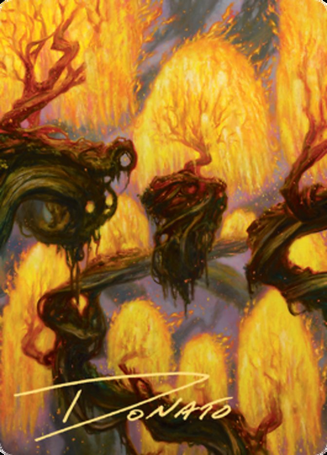 Grove of the Burnwillows Art Card (Gold-Stamped Signature) [Zendikar Rising Art Series] | A1Comics