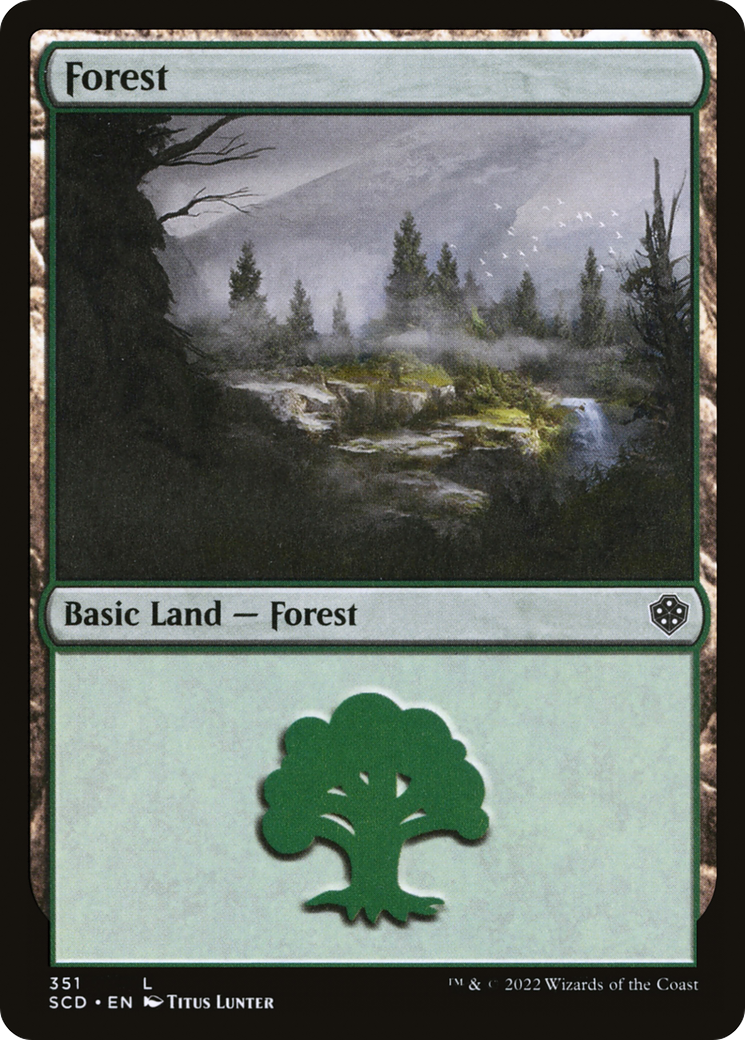 Forest (351) [Starter Commander Decks] | A1Comics