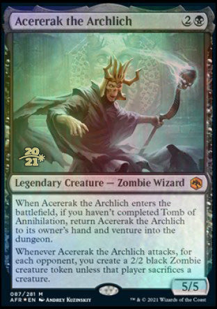 Acererak the Archlich [Dungeons & Dragons: Adventures in the Forgotten Realms Prerelease Promos] | A1Comics