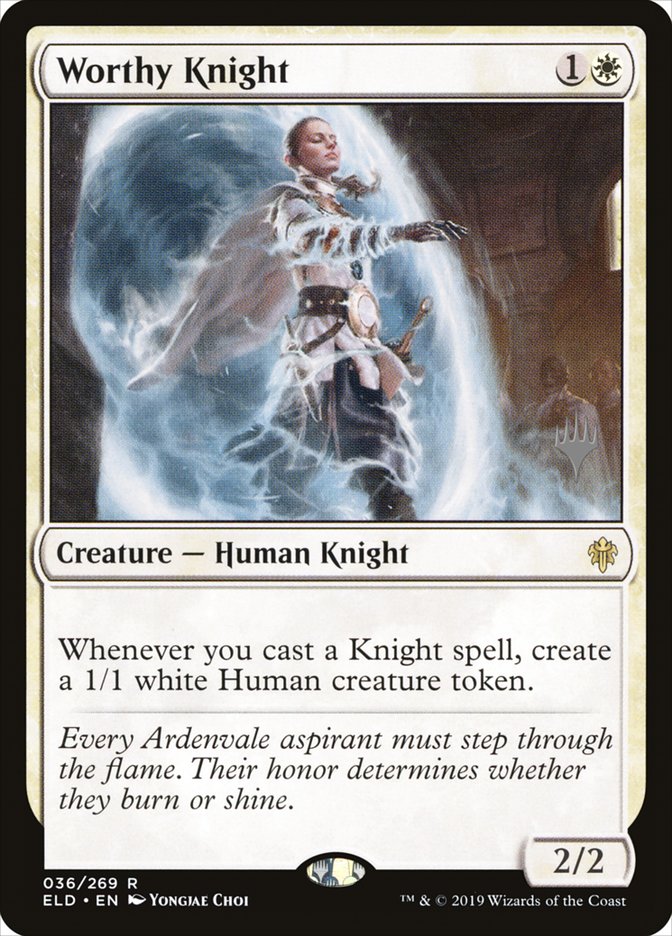 Worthy Knight (Promo Pack) [Throne of Eldraine Promos] | A1Comics