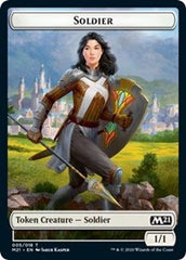 Soldier // Treasure Double-Sided Token [Core Set 2021 Tokens] | A1Comics