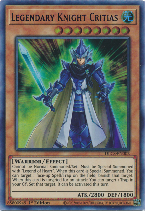 Legendary Knight Critias (Blue) [DLCS-EN002] Ultra Rare | A1Comics