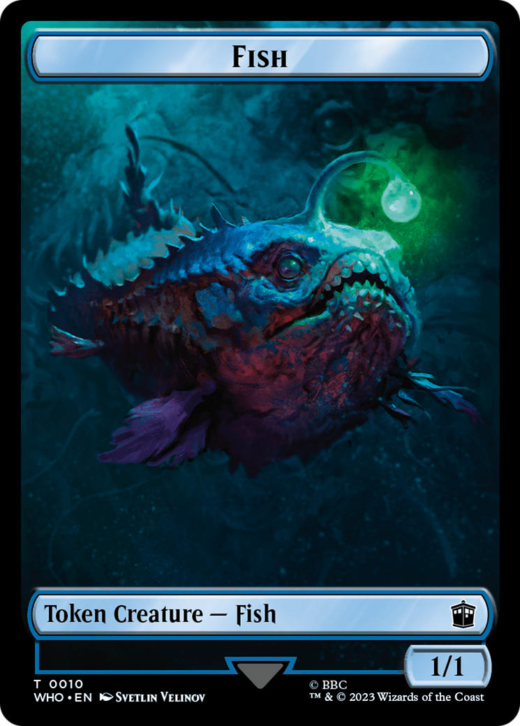 Fish // Beast Double-Sided Token [Doctor Who Tokens] | A1Comics