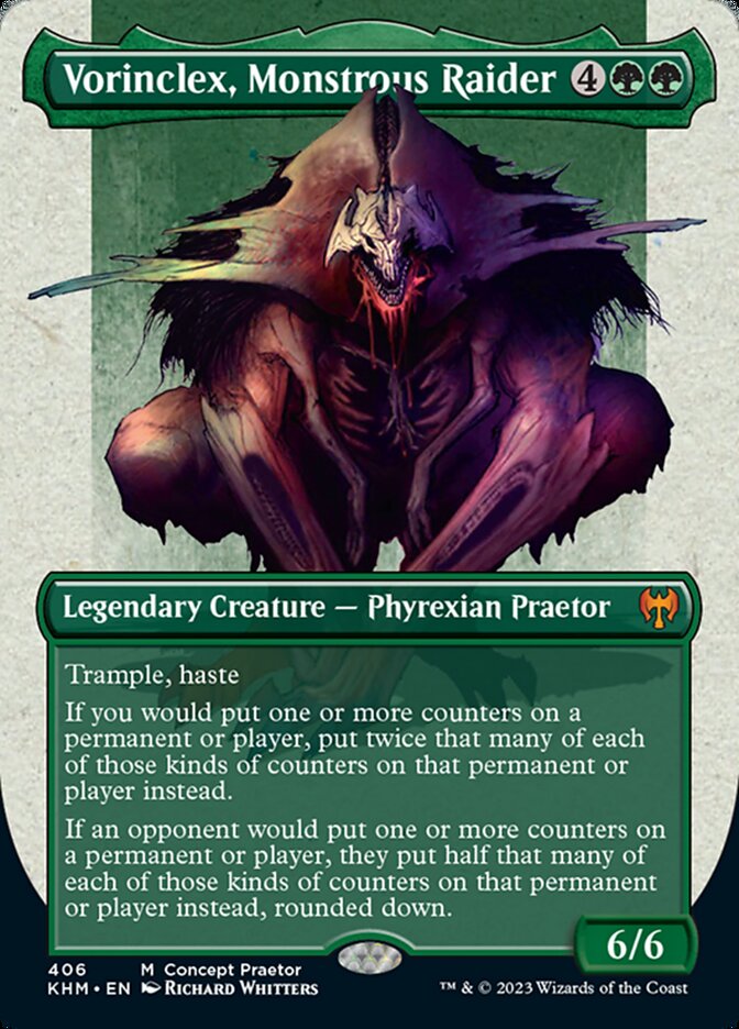 Vorinclex, Monstrous Raider (Borderless Concept Praetors) [Phyrexia: All Will Be One] | A1Comics