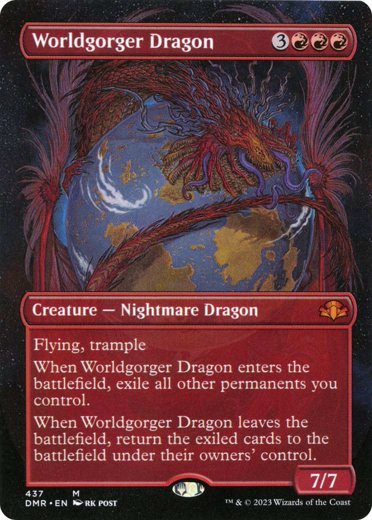 Worldgorger Dragon (Borderless Alternate Art) [Dominaria Remastered] | A1Comics