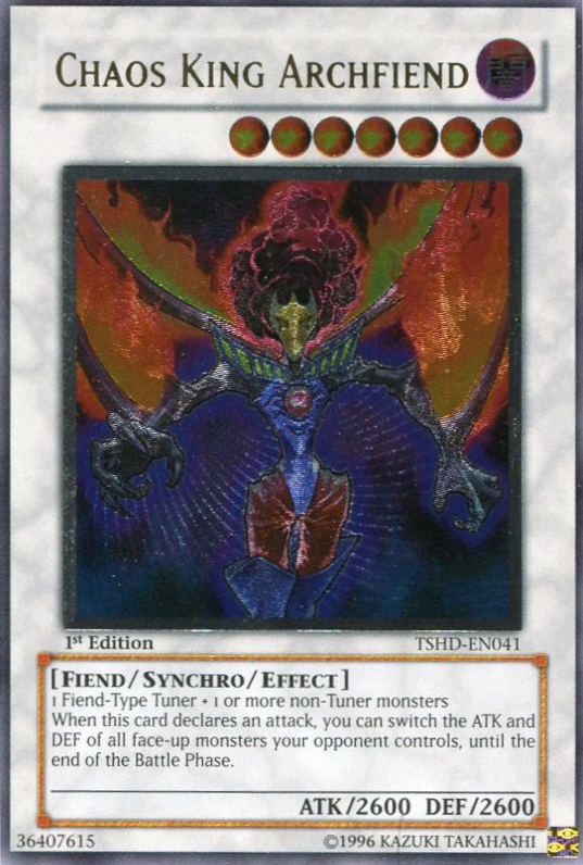 Chaos King Archfiend [TSHD-EN041] Ultimate Rare | A1Comics