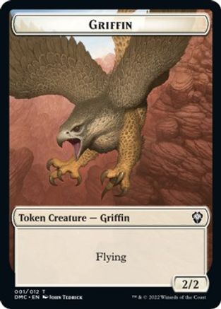 Zombie Knight // Griffin Double-Sided Token [Dominaria United Commander Tokens] | A1Comics