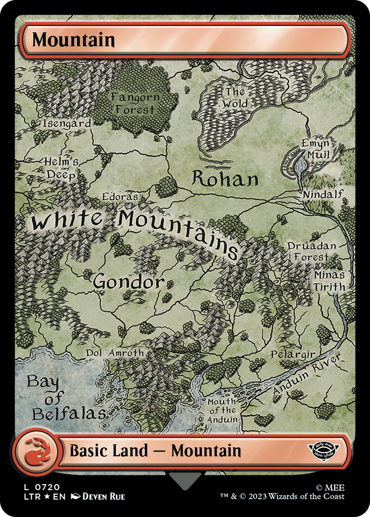 Mountain (720) (Surge Foil) [The Lord of the Rings: Tales of Middle-Earth] | A1Comics