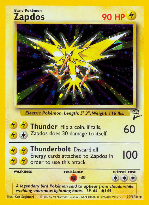 Zapdos (20/130) [Base Set 2] | A1Comics