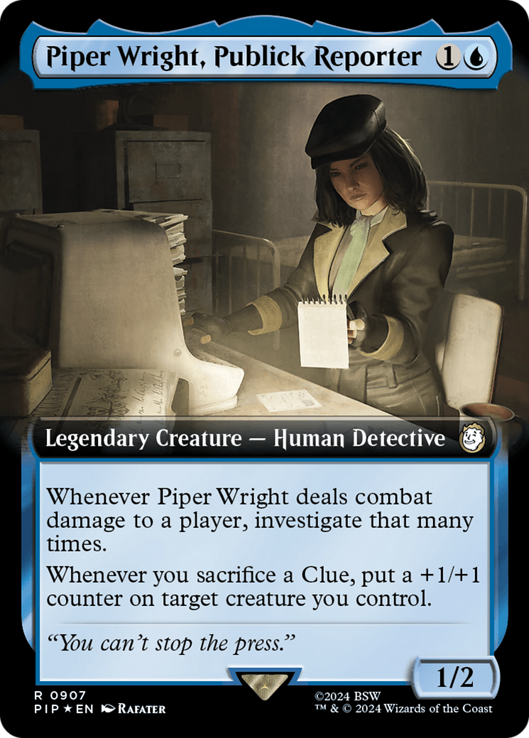 Piper Wright, Publick Reporter (Extended Art) (Surge Foil) [Fallout] | A1Comics