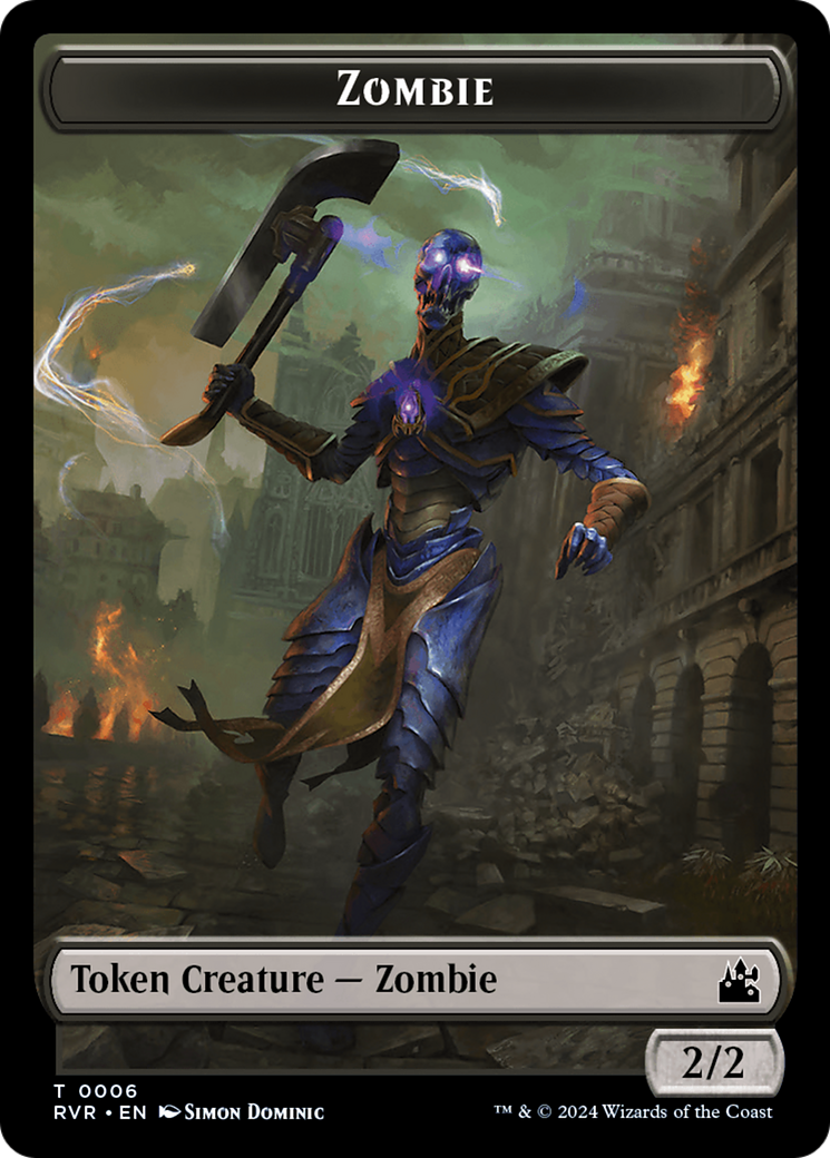 Zombie Token [Ravnica Remastered Tokens] | A1Comics