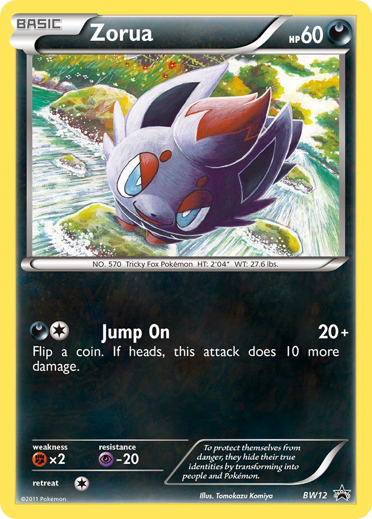 Zorua (BW12) [Black & White: Black Star Promos] | A1Comics