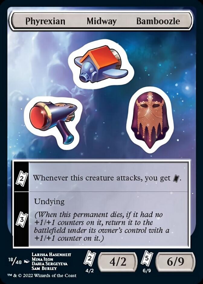 Phyrexian Midway Bamboozle [Unfinity Stickers] | A1Comics