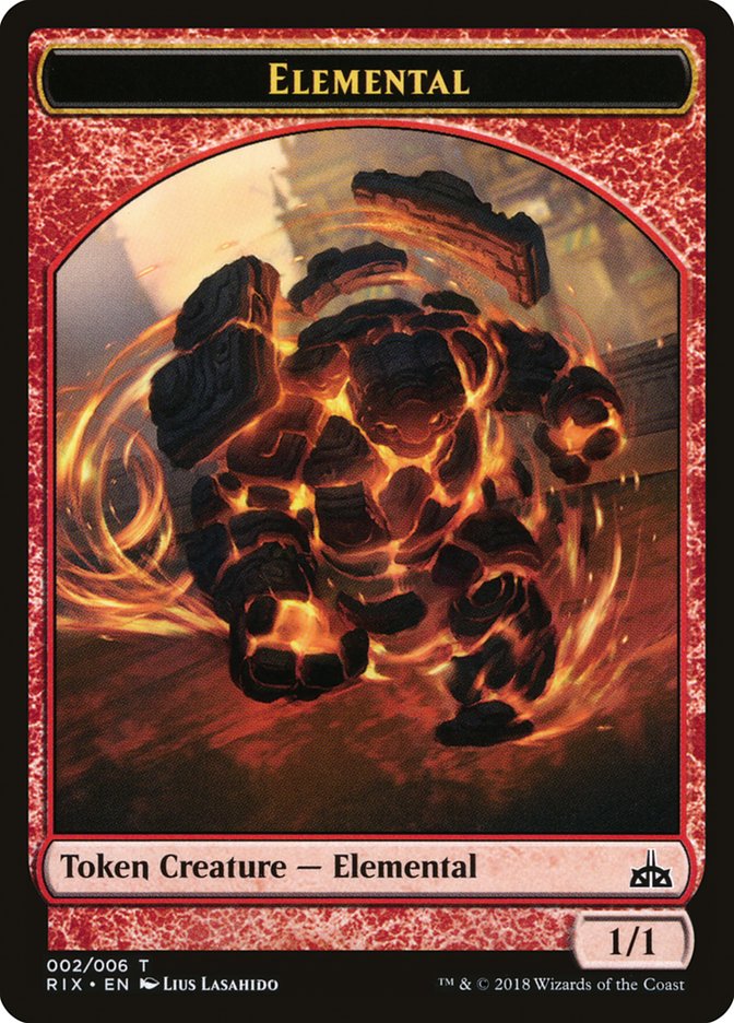 Elemental Token (002/006) [Rivals of Ixalan Tokens] | A1Comics