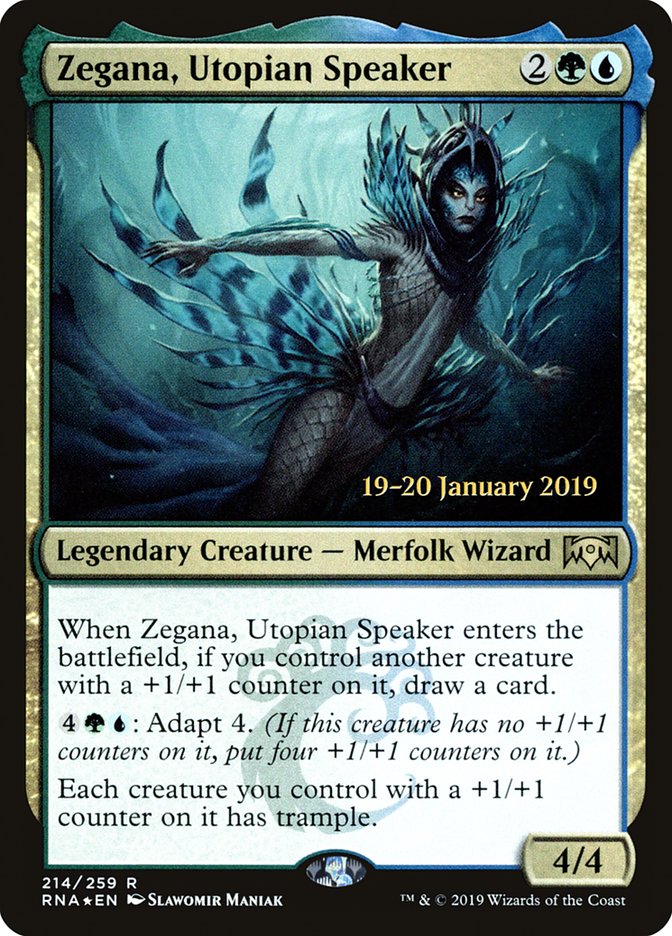 Zegana, Utopian Speaker [Ravnica Allegiance Prerelease Promos] | A1Comics