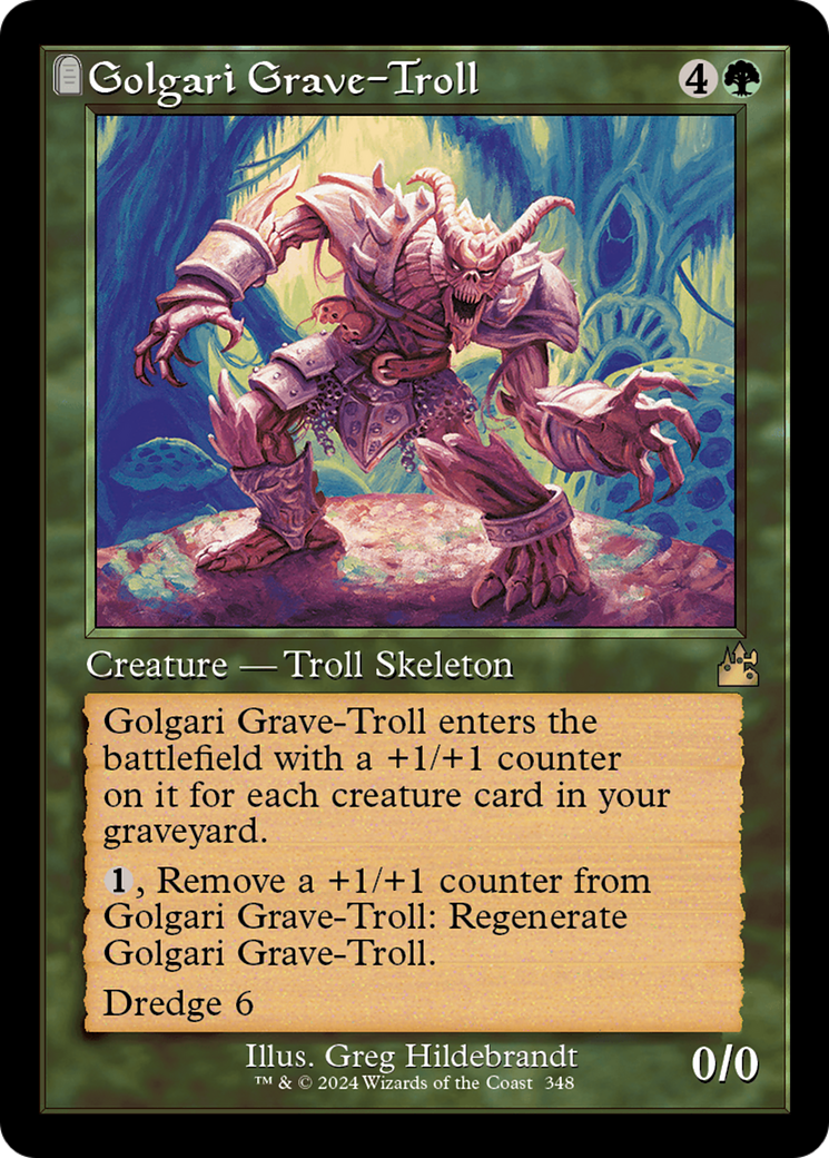 Golgari Grave-Troll (Retro Frame) [Ravnica Remastered] | A1Comics