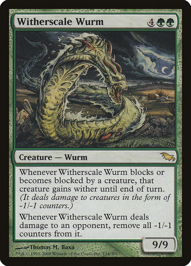 Witherscale Wurm [Shadowmoor] | A1Comics