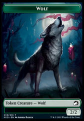 Wolf // Zombie (015) Double-Sided Token [Innistrad: Midnight Hunt Tokens] | A1Comics