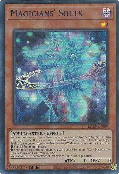 Magicians' Souls (Blue) [LDS3-EN088] Ultra Rare | A1Comics