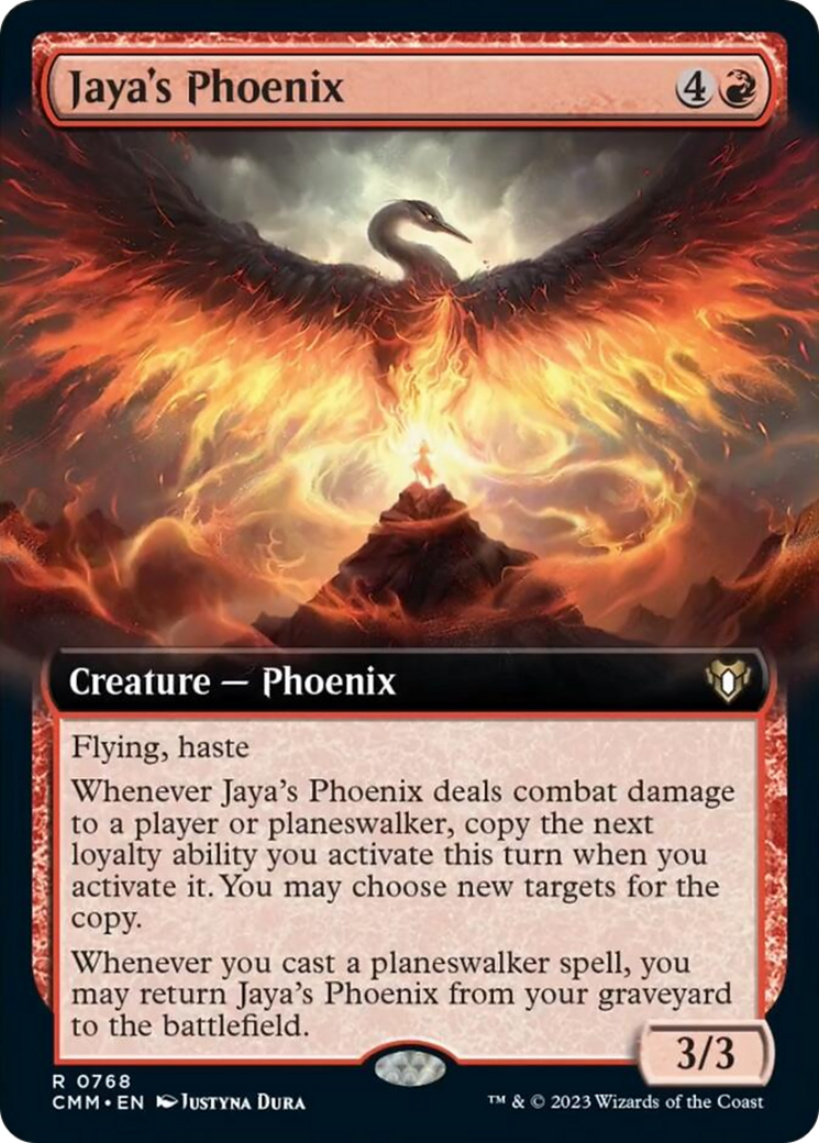 Jaya's Phoenix (Extended Art) [Commander Masters] | A1Comics