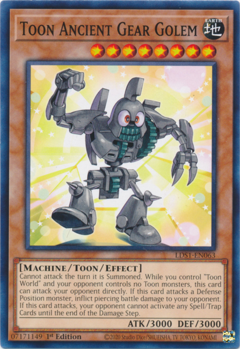 Toon Ancient Gear Golem [LDS1-EN063] Common | A1Comics