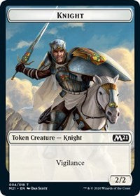 Knight // Pirate Double-Sided Token [Core Set 2021 Tokens] | A1Comics