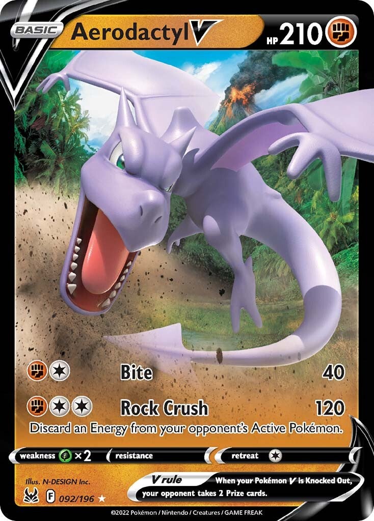 Aerodactyl V (092/196) [Sword & Shield: Lost Origin] | A1Comics