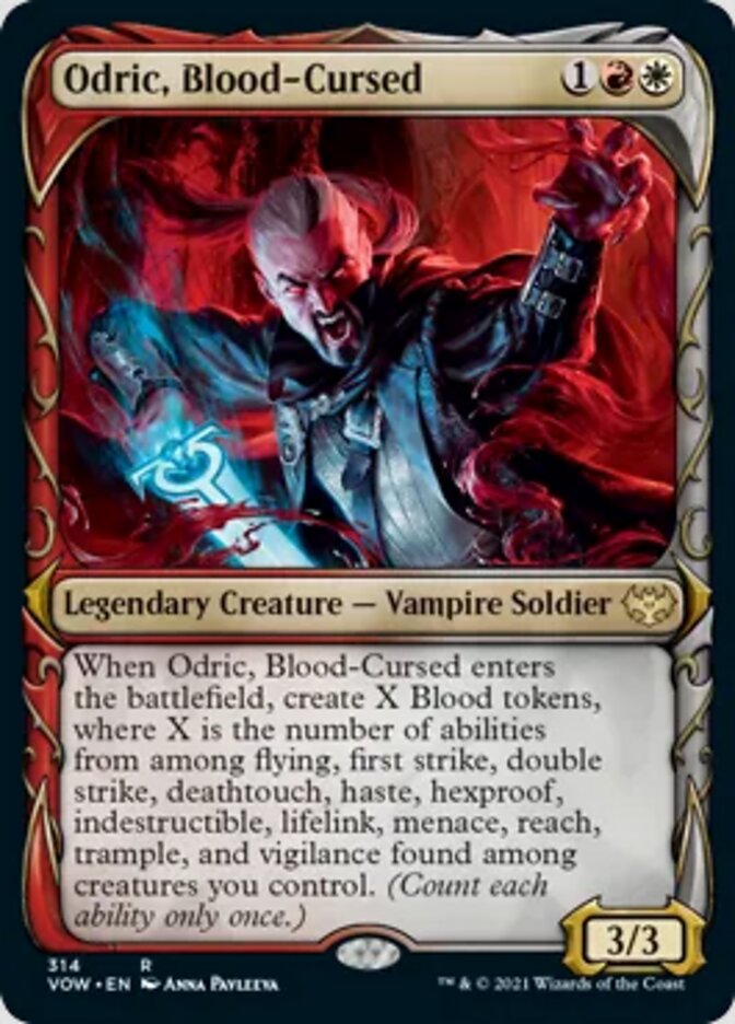 Odric, Blood-Cursed (Showcase Fang Frame) [Innistrad: Crimson Vow] | A1Comics