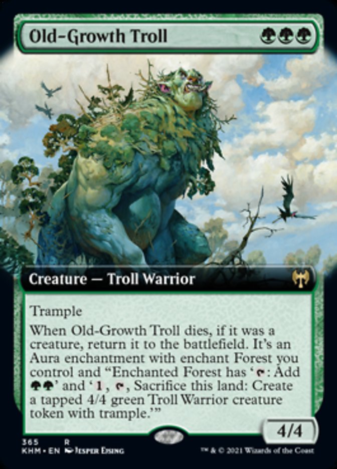 Old-Growth Troll (Extended Art) [Kaldheim] | A1Comics