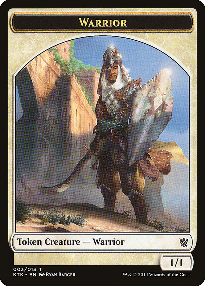 Warrior Token (003/013) [Khans of Tarkir Tokens] | A1Comics