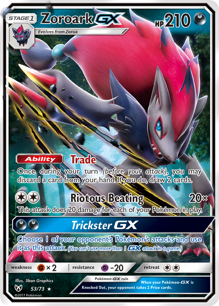 Zoroark GX (53/73) [Sun & Moon: Shining Legends] | A1Comics