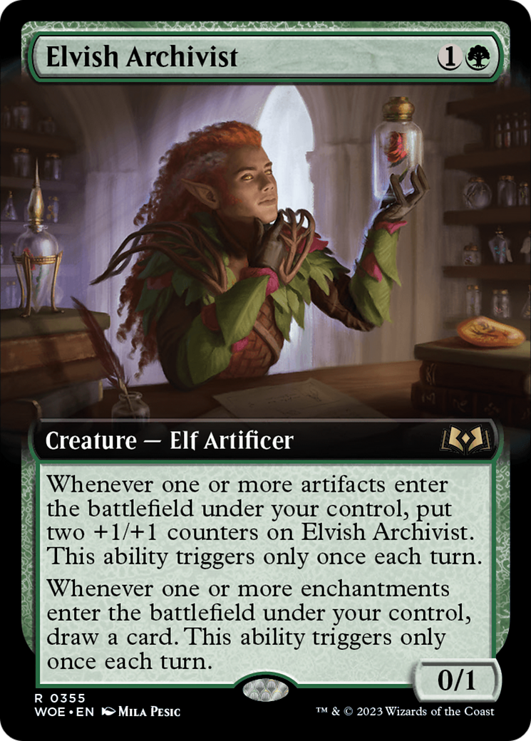 Elvish Archivist (Extended Art) [Wilds of Eldraine] | A1Comics