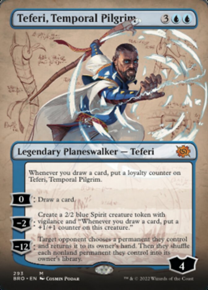 Teferi, Temporal Pilgrim (Borderless Alternate Art) [The Brothers' War] | A1Comics