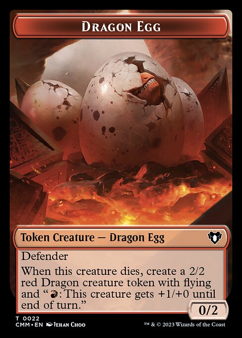 Eldrazi // Dragon Egg Double-Sided Token [Commander Masters Tokens] | A1Comics