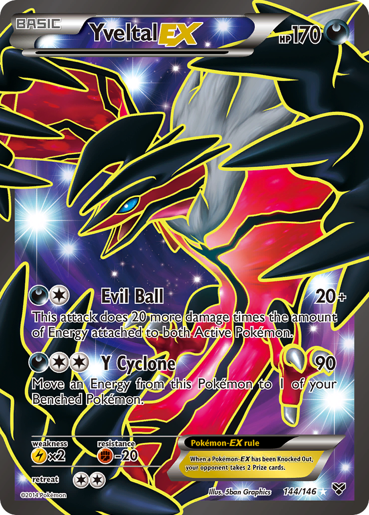 Yveltal EX (144/146) [XY: Base Set] | A1Comics