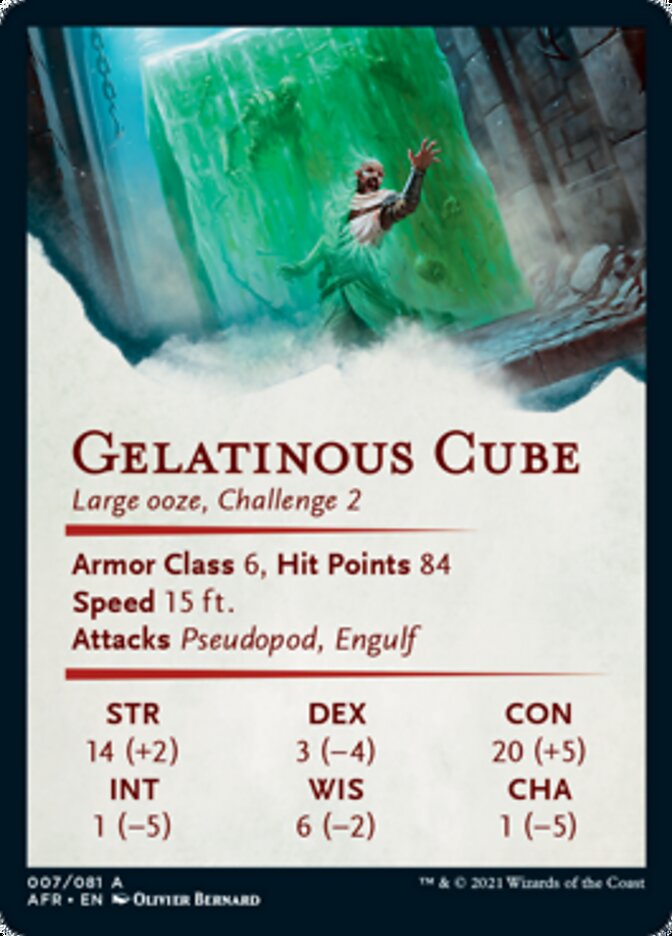 Gelatinous Cube Art Card [Dungeons & Dragons: Adventures in the Forgotten Realms Art Series] | A1Comics