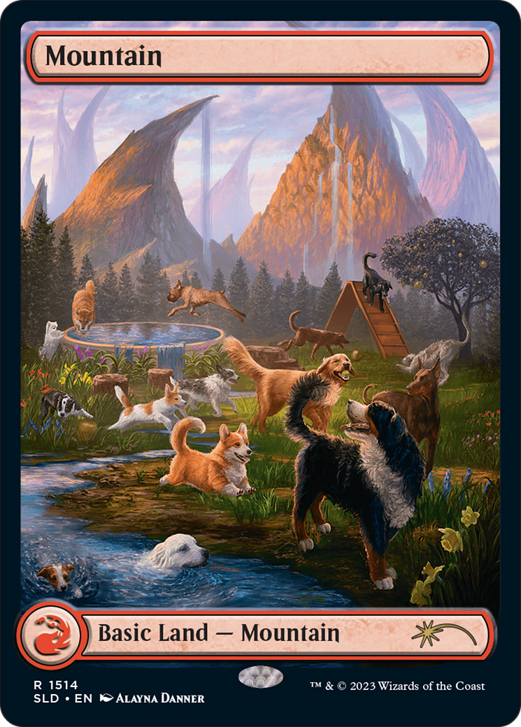 Mountain (1514) [Secret Lair Commander Deck: Raining Cats and Dogs] | A1Comics