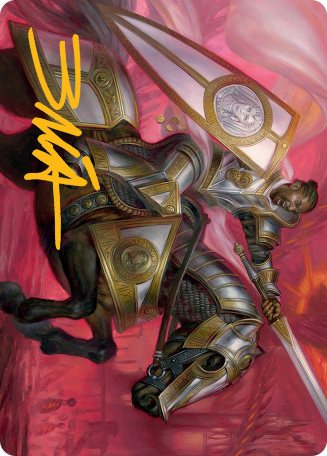 Sigiled Sentinel Art Card (Gold-Stamped Signature) [March of the Machine Art Series] | A1Comics