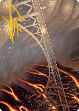 Rustvale Bridge Art Card (Gold-Stamped Signature) [Modern Horizons 2 Art Series] | A1Comics