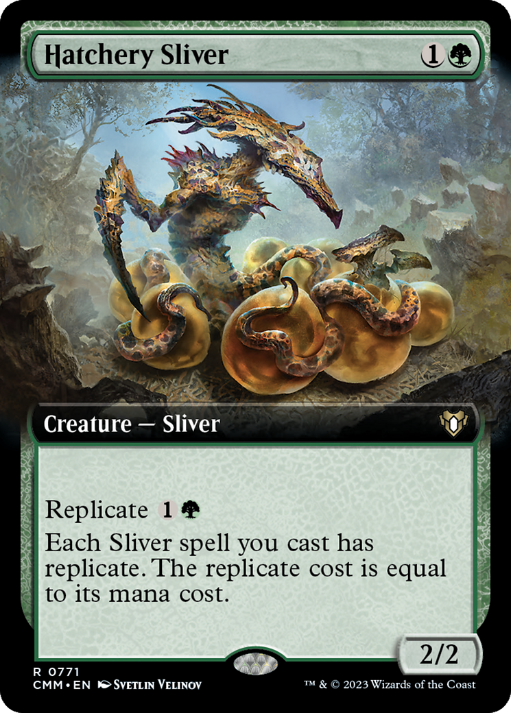 Hatchery Sliver (Extended Art) [Commander Masters] | A1Comics