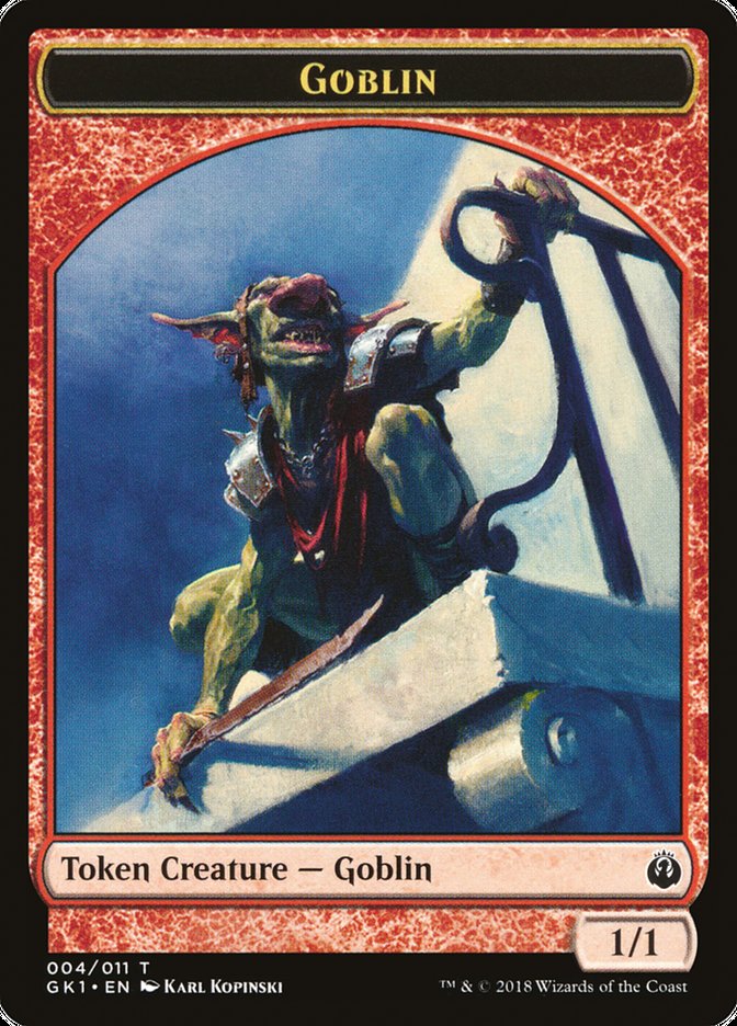 Weird // Goblin Double-Sided Token [Guilds of Ravnica Guild Kit Tokens] | A1Comics