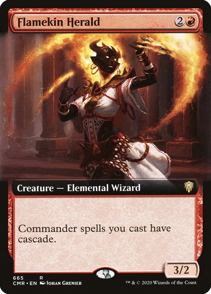 Flamekin Herald (Extended Art) [Commander Legends] | A1Comics