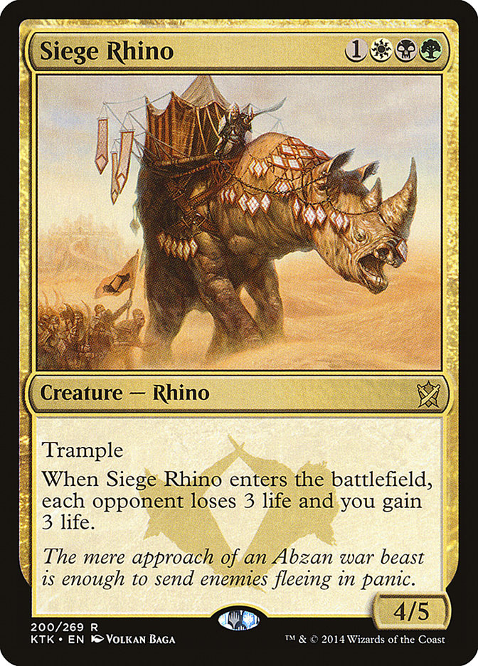 Siege Rhino [Khans of Tarkir] | A1Comics