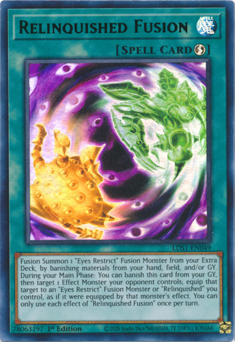 Relinquished Fusion (Green) [LDS1-EN049] Ultra Rare | A1Comics