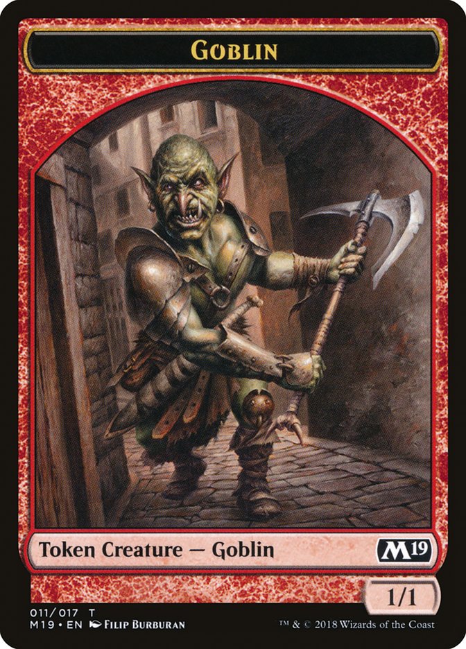 Zombie // Goblin Double-Sided Token (Game Night) [Core Set 2019 Tokens] | A1Comics