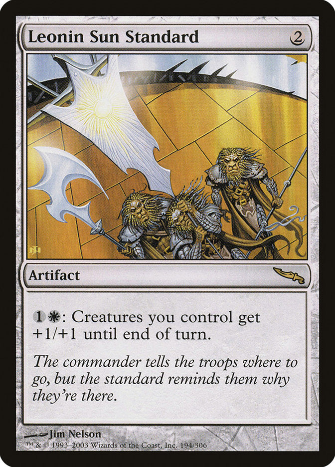 Leonin Sun Standard [Mirrodin] | A1Comics