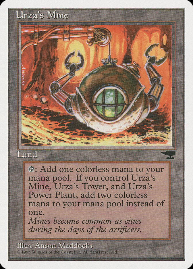 Urza's Mine (Orange Background) [Chronicles] | A1Comics