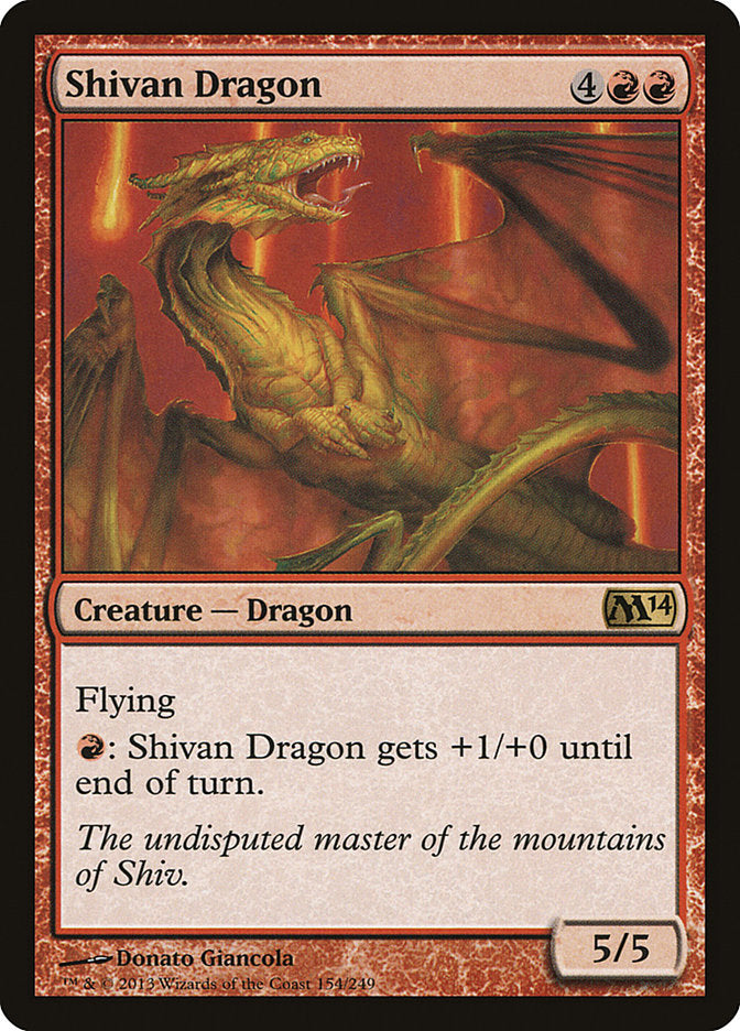 Shivan Dragon [Magic 2014] | A1Comics