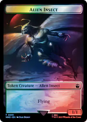 Alien Angel // Alien Insect Double-Sided Token (Surge Foil) [Doctor Who Tokens] | A1Comics